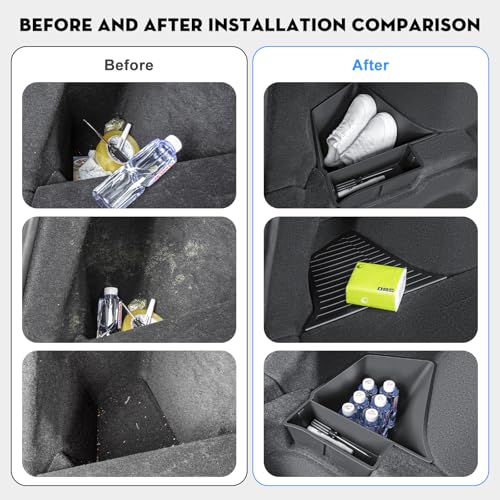 2PCS Rear Trunk Storage Bins with Lids for Tesla Model Y Juniper - view 3