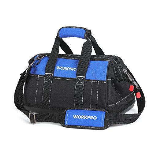 16-inch Wide Mouth Tool Bag with Water-Proof Molded Base