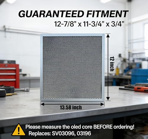 2 pack SV03096 Air Exchanger Filter 12-7/8" x 11-3/4" x 3/4" HRV ventilation air exchanger filter Compatible with Broan ERV100HC Air System - HRV100H Air System - view 2