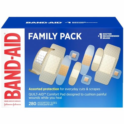 All-Purpose Portable Compact First Aid Kit for Minor Cuts & Band-Aid Brand Adhesive Bandage Family Variety Pack - view 5