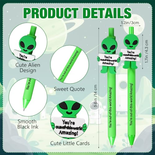 48 Pcs Alien Pens for Kids, Halloween Basket Filler - view 2