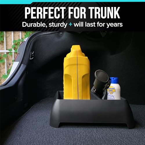 Heavy Duty Storage Organizer for Vehicle Trunk, Garage, Under Sink Organizer, Recycled Plastic, Made in USA (Black) - view 4