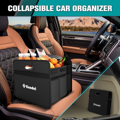 3 Compartments Trunk Organizer for Car and Sedan (Large, Black) - view 6