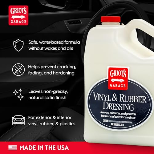 Vinyl and Rubber Dressing for Car Detailing, Exterior and Interior Auto Cleaner and Protectant for Trim, Tires, Plastic, and More, 11175, One Gallon - view 3