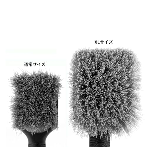 ProGrip XL Tire Brush - Ergonomic ProGrip Handle - Stiff Synthetic Bristles to Cut Through Grime - Red and Black - view 3