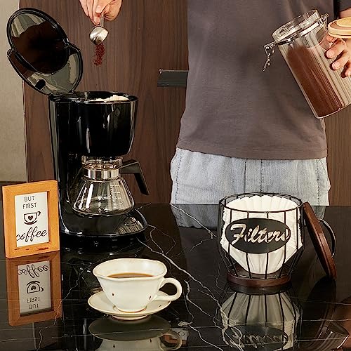 Coffee Filter Holder, Metal Filter Storage Container for 2-4 Cup - view 5