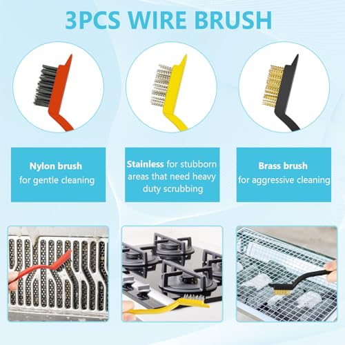 12PCS Crevice Cleaning Brush, Hard Bristle Scrub Brushes Tools - view 3