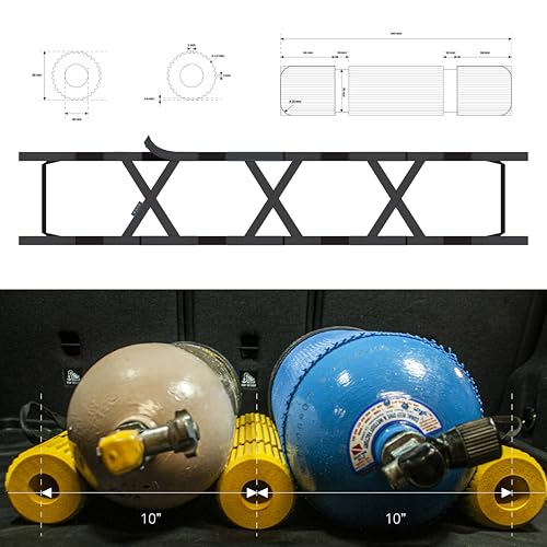 BAIE Scuba Diving Cylinder Tank Rack with Carrying Handle - view 5