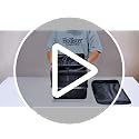 Small Trunk Organizer With Lid, For SUV Car Truck, Black 28L, Foldable Waterproof Oxford Fabric, 2-Compartments With Aluminium Alloy Handle - view 7