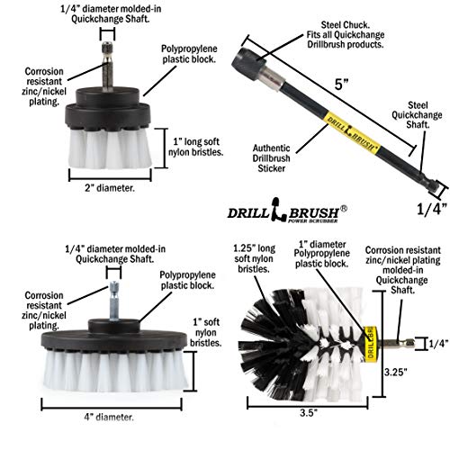 Drill Brush Car Washing and Detailing Power Brush Kit with Long-Reach - view 5