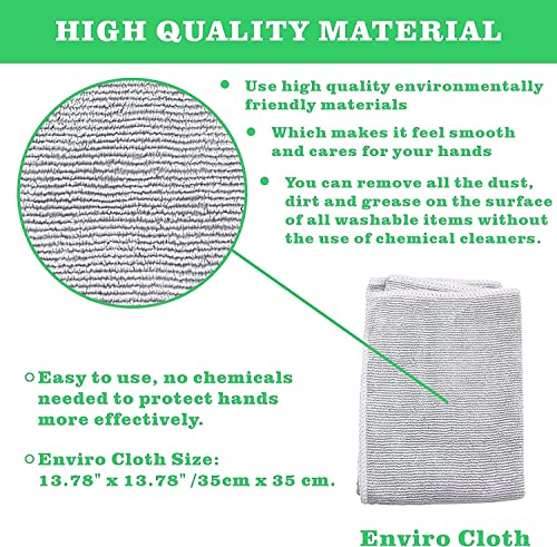 2 x NΘrwex Enviro Cloth, Glass Cloth, Cleaning Cloth, Streaks Schatches Free (Grey 2 Pack) - view 2