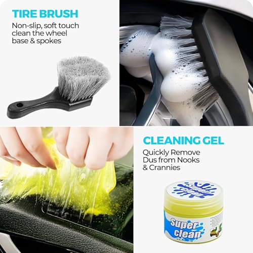 30Pcs Car Detailing Kit for Interior, Exterior and Wheel Cleaning - view 4