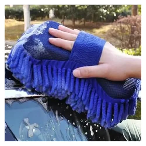 1/2Pcs Blue Microfiber Chenille Auto Cleaning Kit - view 6
