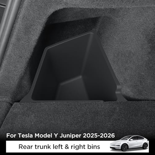 Rear Trunk Storage Bins for Tesla Model Y Juniper 2025 2026 - view 3