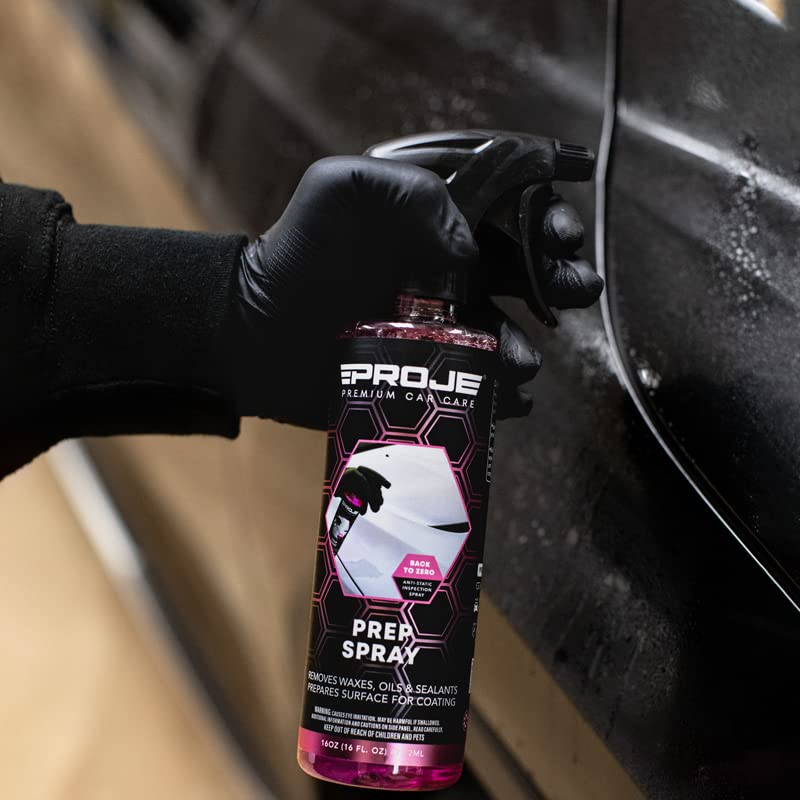 Proje Premium Car Care Deluxe Ceramic Kit 5-Piece | Premium Ceramic Coating Kit for Cars Trucks RVs and Motorcycles | Prep Spray Ceramic Coating | Plush Microfiber Towels & Applicator Sponge - view 2