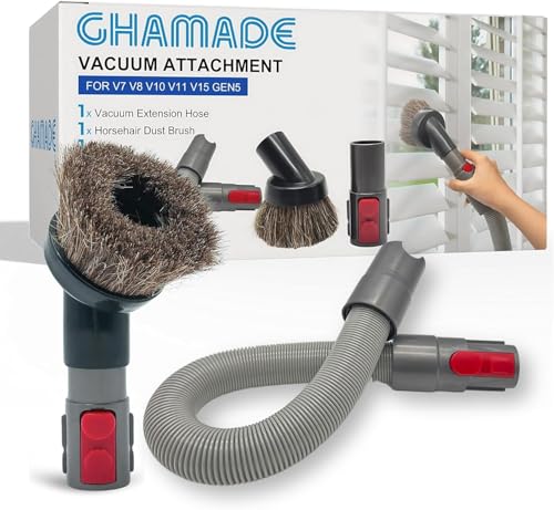 For Dyson Soft Horsehair Vacuum Dust Brush Attachment & Extension Hose