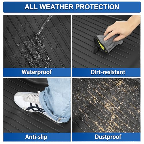 Floor Mats Fit for Tesla Model 3 Highland 2024-2026, Custom Fit All-Weather Cargo Liner Full Cover Car Mats with Front Rear Cargo Mat Trunk Floor Mat Interior Accessories - view 6