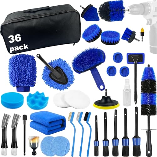 Car Detailing Kit,36pcs Car Detailing Brush Set,Car Cleaning Kit Detail Kit