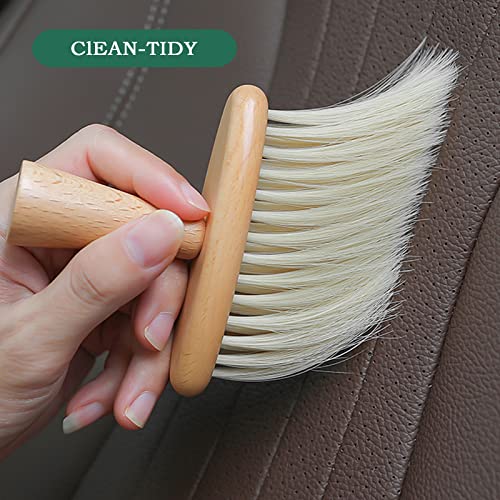 Ultra Soft Detail Car Interior Cleaning Brush - Dusting & Deep Cleaning, Wooden Handle, 2 Pack - view 6