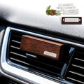 4 Refreshing Scent Bags Wood Car Air Freshener Vent Clip (Darkwood, Misty Grove)- Natural Scent Diffuser for Car, Truck & SUV with Premium Essential Oil Starter Kit Gift for Men & Women
