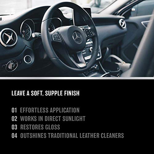 Leather Seat Cleaner and Conditioner Bundle - Spray and Liquid for Car Seats, Shoe, Furniture, Couch, Purses, or Jacket - Car Detailing Products, Cleaning Supplies Auto Care Accessories - view 5