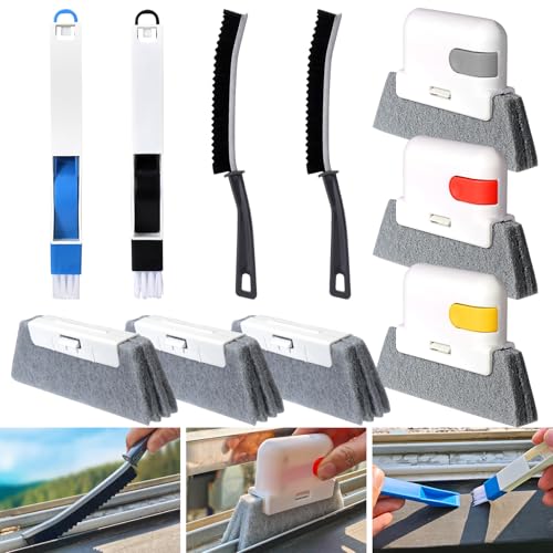 Window Track Cleaning Tools,Window Sill Cleaner Tool Kit,10 Pcs