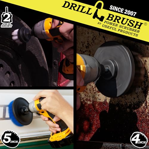 Heavy Duty Drill Brush Attachments for Cleaning Upholstery, Carpet - view 2