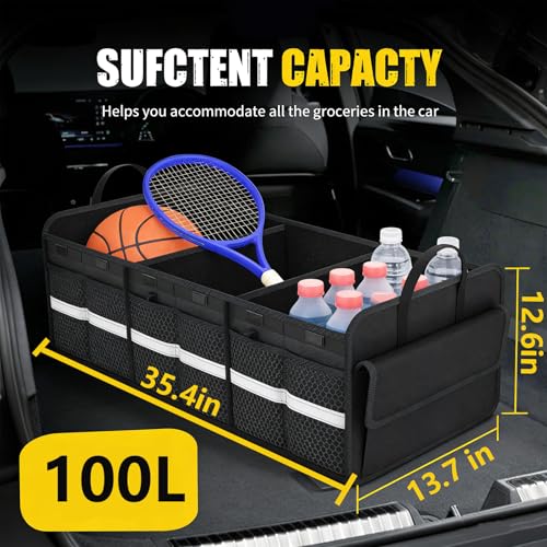 100L Car Trunk Organizer,Foldable Organizer for SUV & Sedans - view 2
