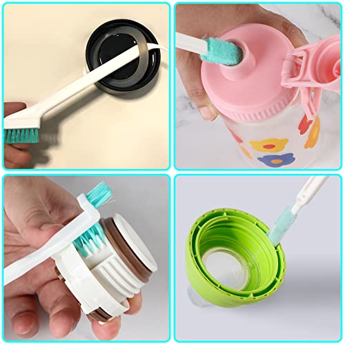 Small Household Cleaning Brushes,18 Pcs Crevice Brush for Hole, Gap, Corner, Space, Micro Crevice Scrub Cleaner Tool for Bottle, Keyboard, Window, Door Track - view 4