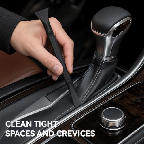 Car Detailing Pick Set 12 PCS Black Plastic Scraper Crevice Cleaning Tool - view 3