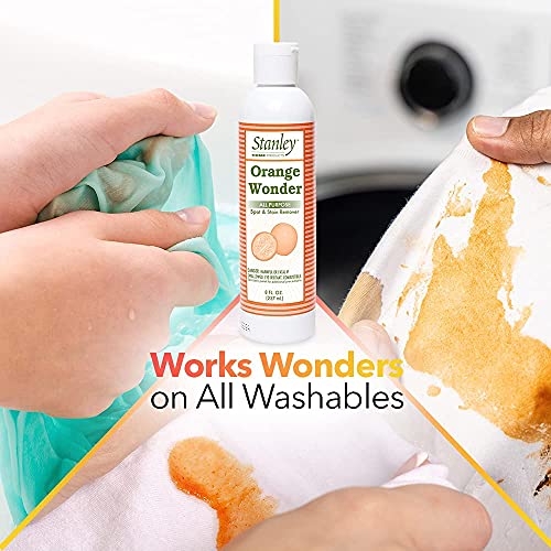 Orange Wonder Spot & Stain Remover 8 oz – For Fabric, Carpet, Upholstery & Hard Surfaces – All-Purpose Cleaner (Pack of 2) - view 2