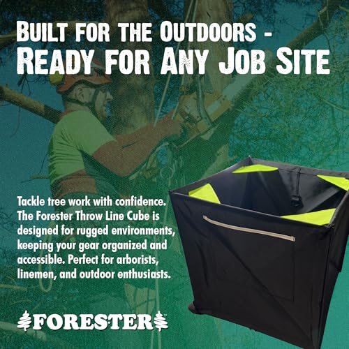 Throw Bag - Easy Folding Arborist Throw Line Cube Storage Organizer Tree Cutting Equipment Throwline Box Arborist Throw Line Storage Thrower Supply Big Storage Bags Cubes Black - view 6