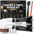Black Leather Repair Kit with Filler for Larger Damaged Areas