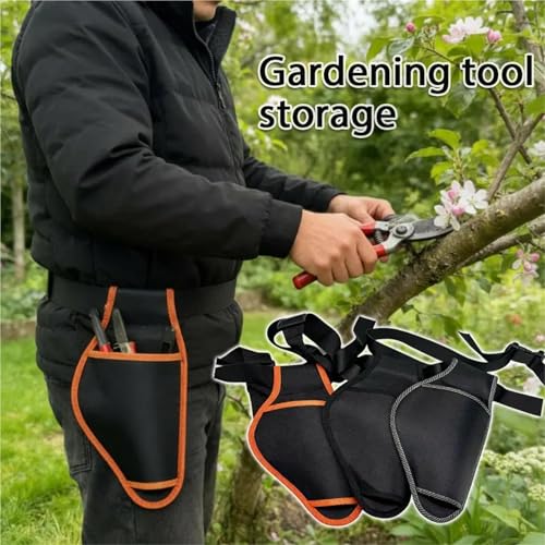 3pcs Hard Shell Electric Scissors Storage Bag - Portable Garden Tool Organizer with Large Pockets for Efficient Gardening Equipment Storage - view 3