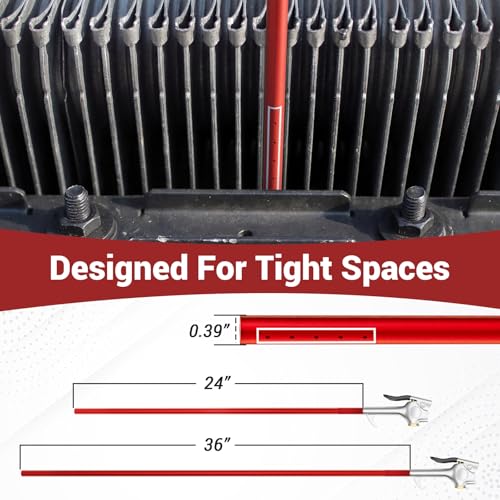 24" Air Filter, Radiator Cleaning Wand – Flat, Tight-Space Design - view 5