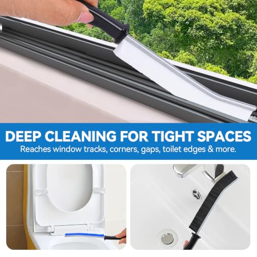 5 Pack Crevice Cleaning Brush, Hard Bristle Gap Cleaner for Home - view 2