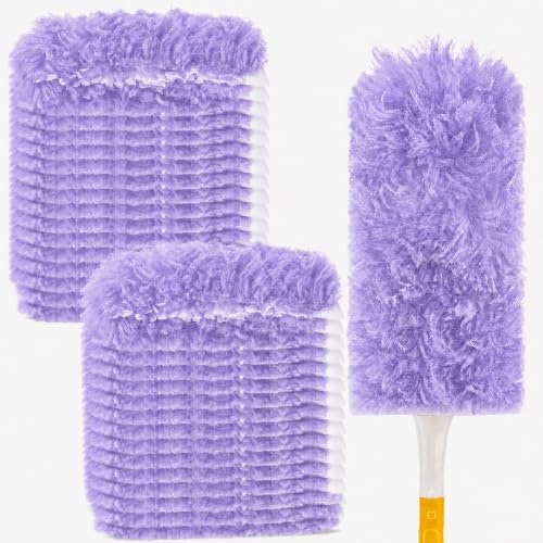 Duster Refills,Disposable Dusters for Cleaning,Heavy Duty Duster Refills, MultiSurface Dusting Wand,Dust Remover for Furniture,Blinds,Ceiling Fans&Home Cleaning Supplies (Purple, 25pcs)