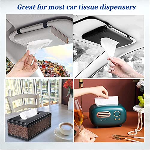 Car Facial Tissue Refill for Car Visor Holder, 3-Ply Soft 360 Sheets - view 2