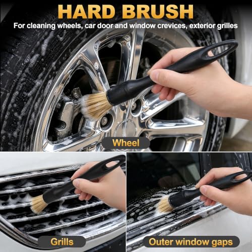4PCS Car Detailing Brush Set for Cleaning Interior or Exterior - view 7
