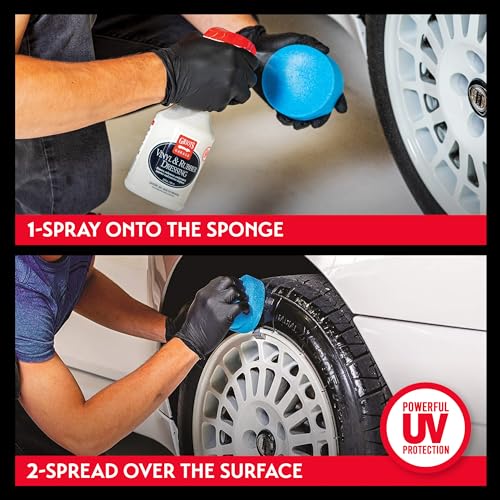 Vinyl and Rubber Dressing for Car Detailing, Exterior and Interior Auto Cleaner and Protectant for for Plastic, Trim, Tires, and More, 10981, 22oz - view 4