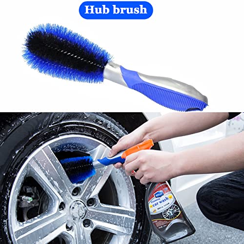 Car Wash Brush with Long Handle, Cleaning Mop Car Wash Kit,Blue - view 4