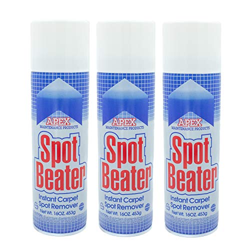 Instant Carpet Spot Remover for Fresh, Old & Stubborn Stains Such as Oil, Grease, Ink, Lipstick, Coffee, Pet Stains & More, 16 Oz, Pack of 3