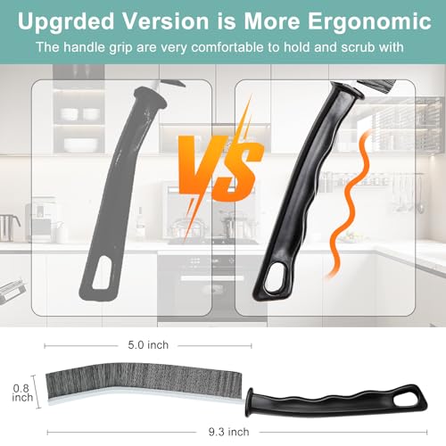 Crevice Cleaning Brush，Hard-Bristled Crevice Cleaning Brush，2024 New Multifunctional Gap Cleaning Brush Tool，Dead Corners Brushes for Bathroom Kitchen Tiles Window Door Slots，3pcs - view 5