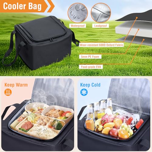 Car Front Trunk Organizer with Cooler Bag for Tesla Model Y Model 3 - view 3