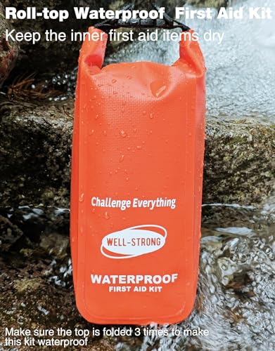 Waterproof First Aid Kit for Boat Marine Roll Top Dry Bag Orange - view 6