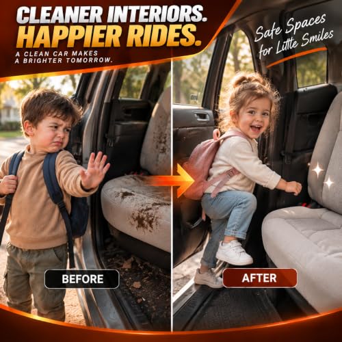 Car Seat & Carpet Cleaner Spray, Upholstery Stain Remover Kit with Brush - view 7