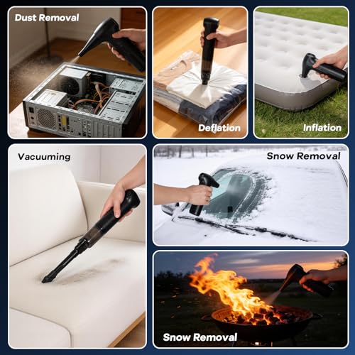 Compressed Air Duster&Vacuum Cleaner, 2-in-1 130000RPM Cordless Air Blower - view 6