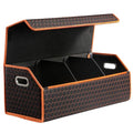 Car Trunk Organizer for SUV and Sedan, Orange-Honeycomb, 29.5 in