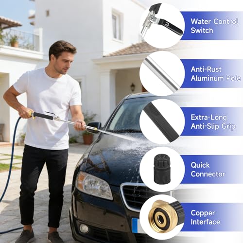 High Pressure Power Washer Wand, Hydro Jet Nozzle for Garden Hose - view 4