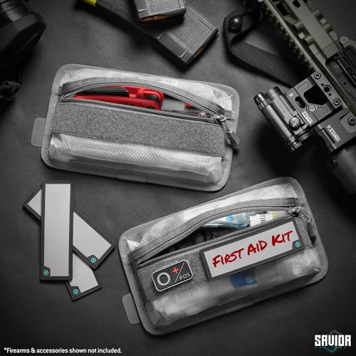 Core Tactical Mesh Zipper Pouch, 9" x 5" Modular EDC Tool Organizer w/Writable ID Patches, Range Gear Utility Storage Pocket w/Hook Backing, Dump Pouch with Handle, 2-Pack - view 2